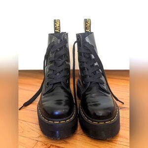 Dr. Marten's women's leather platform boots